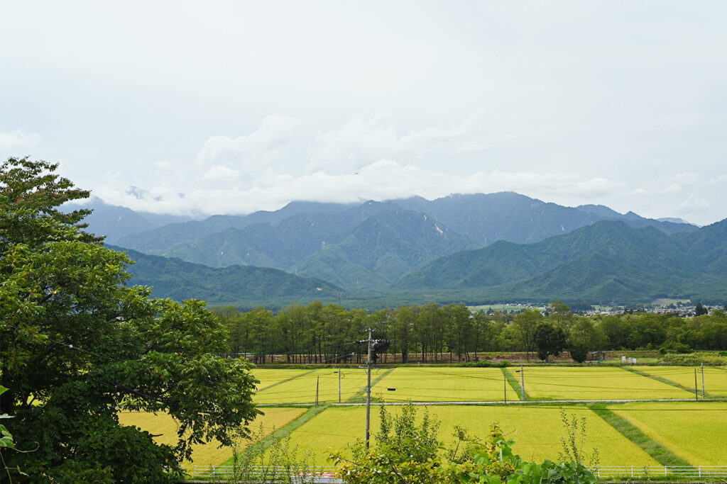 長野県大町市の街並み